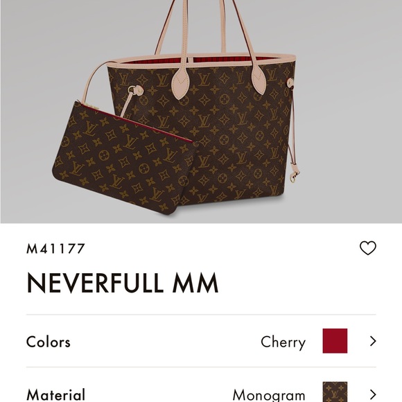 Louis Vuitton MM never full cherry πππ - Picture 5 of 16